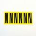 Letter N 6 Characterscard 90 X 38 mm Pack of 10 437901