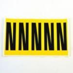 Letter N 5 Characterscard 130 X 45 mm Pack of 10 437902