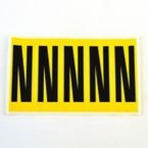 Letter N 5 CharactersCard 130X45mm Pack Of 10 437902
