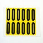 Letter O 12 Characterscard,56 X 21 mm Pack of 10 437906