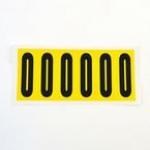 Letter O 6 Characterscard 90 X 38 mm Pack of 10 437907