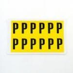 Letter P 12 Characterscard,38 X 21 mm Pack of 10 437911