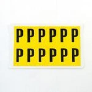 Letter P 12 CharactersCard, 38X21mm Pack Of 10 437911