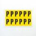 Letter P 12 Characterscard,38 X 21 mm Pack of 10 437911