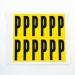 Letter P 12 Characterscard,56 X 21 mm Pack of 10 437912