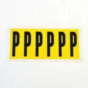 Letter P 6 CharactersCard  90X38mm Pack Of 10 437913