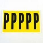 Letter P 5 Characterscard 130 X 45 mm Pack of 10 437914