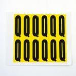 Letter Q 12 Characterscard,56 X 21 mm Pack of 10 437918