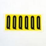 Letter Q 6 Characterscard 90 X 38 mm Pack of 10 437919
