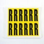 Letter R 12 Characterscard,56 X 21 mm Pack of 10 437924