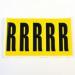 Letter R 5 Characterscard 130 X 45 mm Pack of 10 437926