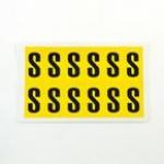 Letter S 12 Characterscard,38 X 21 mm Pack of 10 437929