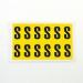 Letter S 12 Characterscard,38 X 21 mm Pack of 10 437929
