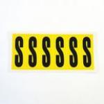 Letter S 6 Characterscard 90 X 38 mm Pack of 10 437931