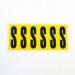 Letter S 6 Characterscard 90 X 38 mm Pack of 10 437931