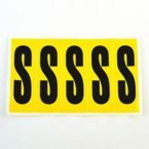 Letter S 5 CharactersCard 130X45mm Pack Of 10 437932