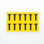 Letter T 12 Characterscard,38 X 21 mm Pack of 10 437935