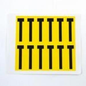 Letter T 12 CharactersCard, 56X21mm Pack Of 10 437936