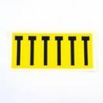 Letter T 6 Characterscard 90 X 38 mm Pack of 10 437937