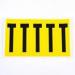 Letter T 5 Characterscard 130 X 45 mm Pack of 10 437938