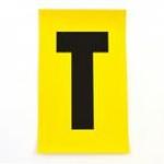 Letter T 1 Charactercard 230 X 140 mm Pack of 10 437939