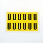 Letter U 12 Characterscard,38 X 21 mm Pack of 10 437941