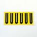 Letter U 6 Characterscard 90 X 38 mm Pack of 10 437943