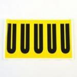 Letter U 5 Characterscard 130 X 45 mm Pack of 10 437944