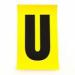 Letter U 1 Charactercard 230 X 140 mm Pack of 10 437945