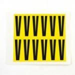 Letter V 12 Characterscard,56 X 21 mm Pack of 10 437948