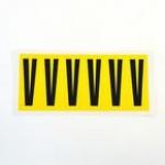 Letter V 6 Characterscard 90 X 38 mm Pack of 10 437949