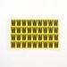 Letter W 36 Characterscard,19 X 14 mm Pack of 10 437952