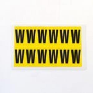 Letter W 12 CharactersCard, 38X21mm Pack Of 10 437953