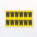 Letter W 12 Characterscard,38 X 21 mm Pack of 10 437953