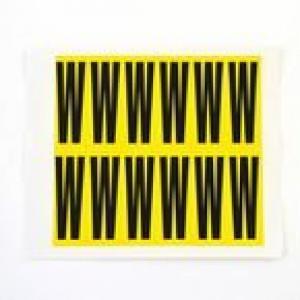Letter W 12 CharactersCard, 56X21mm Pack Of 10 437954