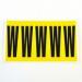 Letter W 5 Characterscard 130 X 45 mm Pack of 10 437956