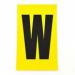 Letter W 1 Charactercard 230 X 140 mm Pack of 10 437957