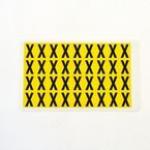 Letter X 36 Characterscard,19 X 14 mm Pack of 10 437958