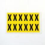 Letter X 12 Characterscard,38 X 21 mm Pack of 10 437959