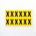 Letter X 12 Characterscard,38 X 21 mm Pack of 10 437959