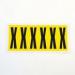 Letter X 6 Characterscard 90 X 38 mm Pack of 10 437961