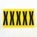 Letter X 5 Characterscard 130 X 45 mm Pack of 10 437962