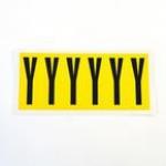 Letter Y 6 Characterscard 90 X 38 mm Pack of 10 437967