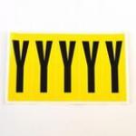 Letter Y 5 Characterscard 130 X 45 mm Pack of 10 437968