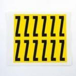 Letter Z 12 Characterscard,56 X 21 mm Pack of 10 437972