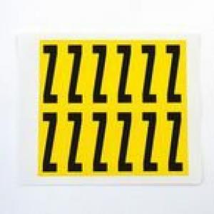 Letter Z 12 CharactersCard, 56X21mm Pack Of 10 437972