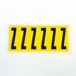 Letter Z 6 Characterscard 90 X 38 mm Pack of 10 437973