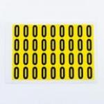 Number 0 36 Characterscard,19 X 14 mm Pack of 10 437976
