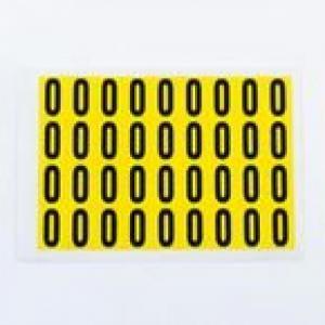 Number 0 36 CharactersCard, 19X14mm Pack Of 10 437976