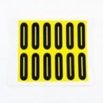 Number 0 12 Characterscard,56 X 21 mm Pack of 10 437978